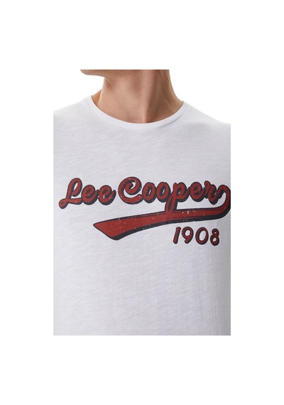 Lee Cooper Hardy Erkek O Yaka T-shirt Beyaz
