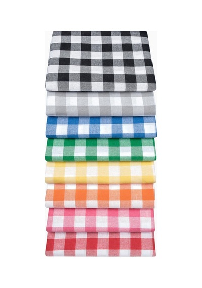 Kareli Masa Örtüsü - Turuncu