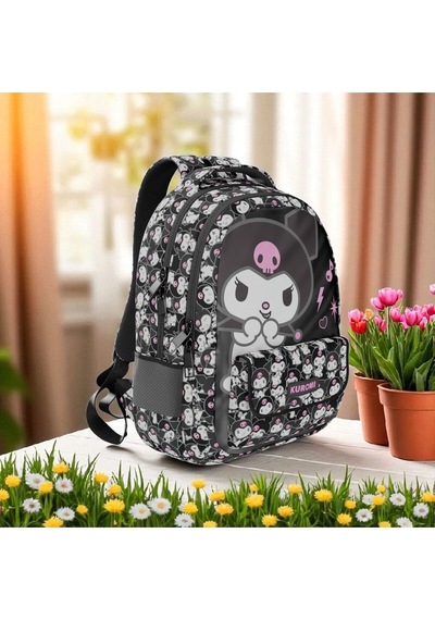 Kuromi 2025 Yılı Orjinal Yeni Sezon Okul Çantası Siyah