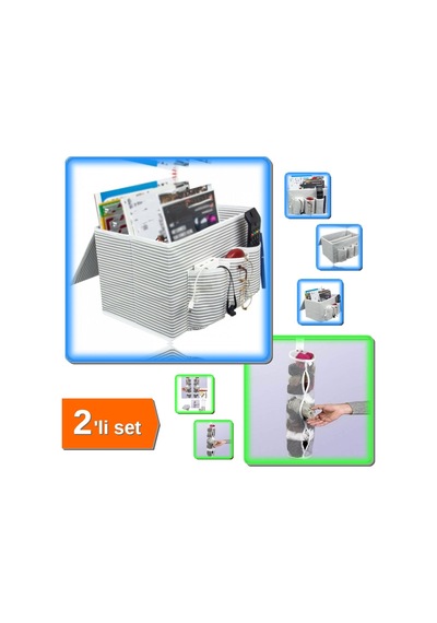 5 Adet Temiz Çorap Düzenleyici + Araç Bagaj Düzenleyici Bölmeli Organizer - 2li Set Ulw5pl Belirtilmemiş