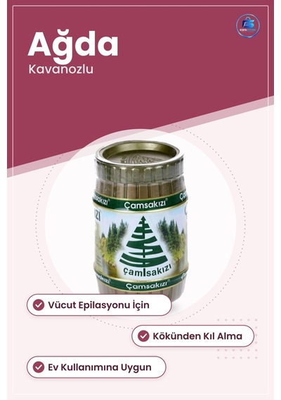 Ağda Macunu Kavanozlu Tüy Dökücü Vücut Epilasyonu İçin Ev Kullanı