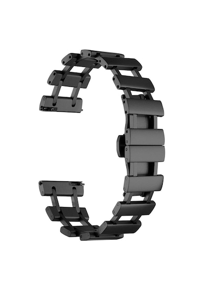 Zore Galaxy Watch 46mm Uyumlu Clo- Krd-96 22mm Metal Kordon-siyah