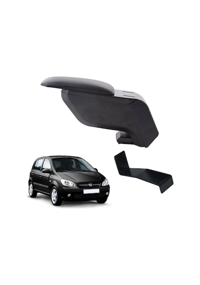 Hyundai Getz 2003 Delmesiz Çelik Ayaklı Siyah Kolçak Kol Dayama