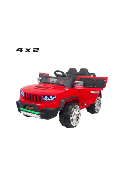 Jeep Akülü Araba 0-8 Yaş Kırmızı