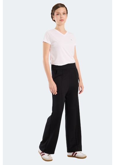 Slazenger Vılle Czg Kadın Bol Paça Siyah Eşofman Altı Siyah