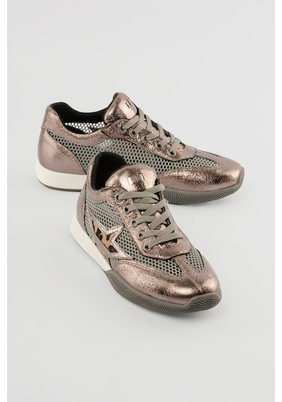 Mubiano Kadın Sneaker Fileli Rugan Detaylı Leopar Yıldızlı Spor Ayakkabı İlya Platin Platin Mubiano Kadın Sneaker Fileli Rugan Detaylı Leopar Yıldızlı Spor Ayakkabı İlya Platin Platin