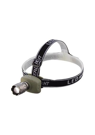 Süper Zoomlu Kafa Lambası Watton Wt-053 El Feneri Işıldak Lamba N11.1111 Yeşil