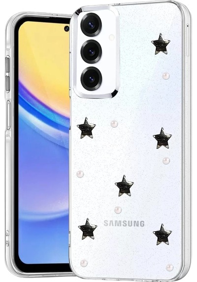 Newface Samsung Galaxy Uyumlu  A34 5g Fiyonk Desenli Kapak - Desen 7 Beyaz