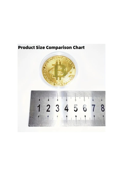 Bitcoin Altın Kaplama Koleksiyonluk Madeni Coin Anma Parası Benzersiz k
