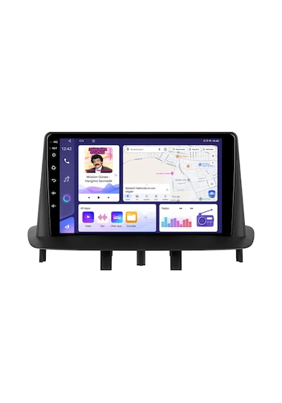 Renault Megane 2009-2015 Android Multimedya Carplay Android Auto Navigasyon Kameralı 8gb Ram 64gb 9"