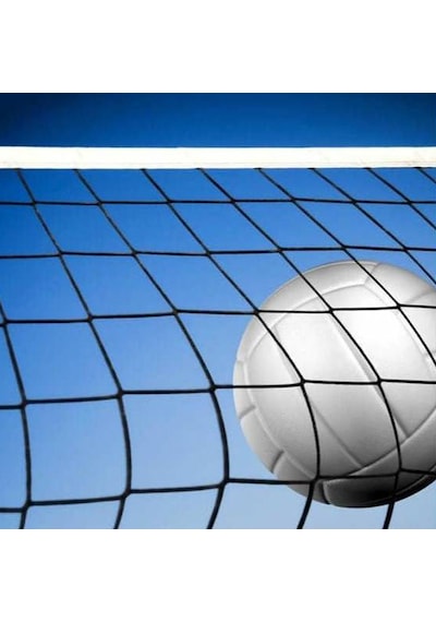 Voleybol Ağı -Filesi 15X15 Göz Üç Tarafı Bantlı Telli Voleybol