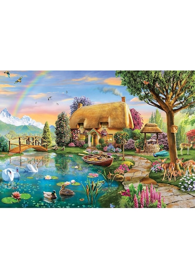 Ks Games Puzzle 2000 Parça Lakesıde Cottage 22505