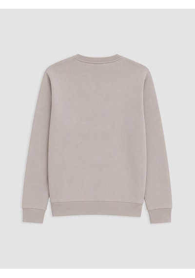 Lcwaıkıkı Classic Gri Bisiklet Yaka Desenli Erkek Sweatshirt