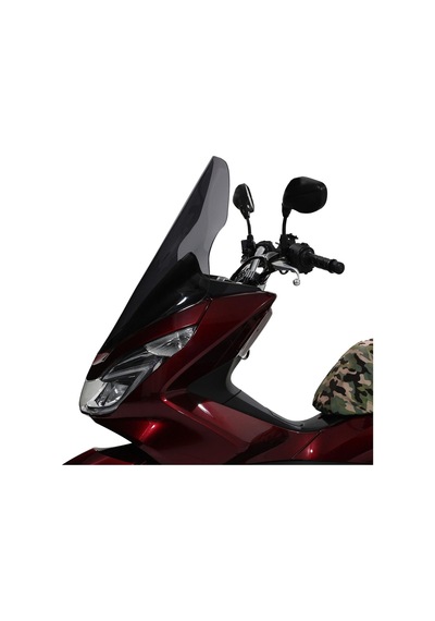 GP Kompozit Honda PCX 125 / 150 2014-2017 Uyumlu Ön Cam Siyah 65 cm