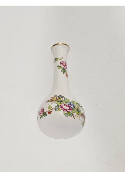 Crown Staffordshire Pagoda Desenli Porselen Duvar Vazosu 15,5x7x4cm Çok Renkli