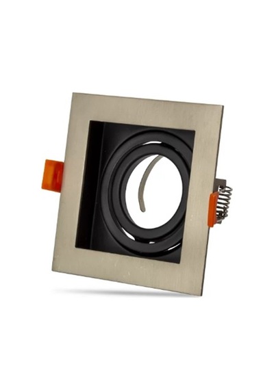 Noas Amazon Saten - Kare Led Spot Boş Kasa Yl60-1362 Gri - Beyaz