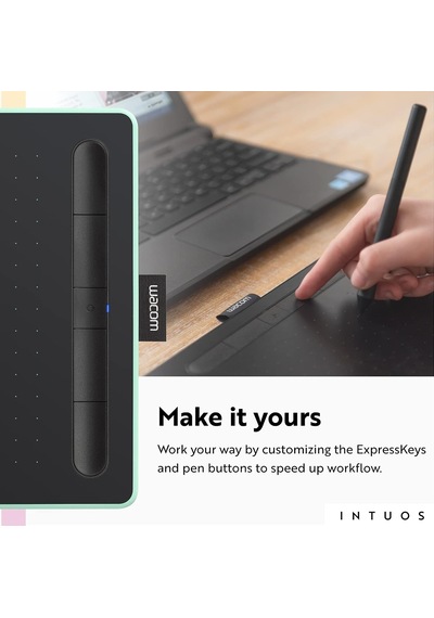 Wacom Intuos Küçük Bluetooth Grafik Çizim Tableti - Fıstık