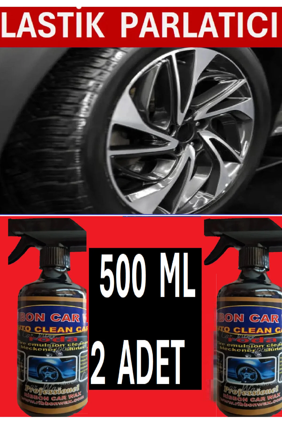 2 Adet Rb Roda Lastik Parlatıcı -koruyucu 500 Ml