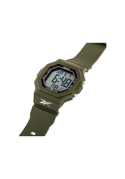 Reebok Rv-tru-u9-pgpg-wb Dijital Yeşil Silikon Kordon Kare Erkek Kol Saati