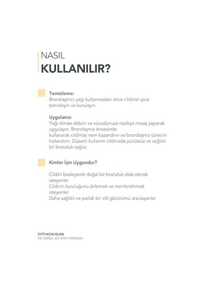 Yoğun Bronzlaştırıcı Yağ 150 Ml
