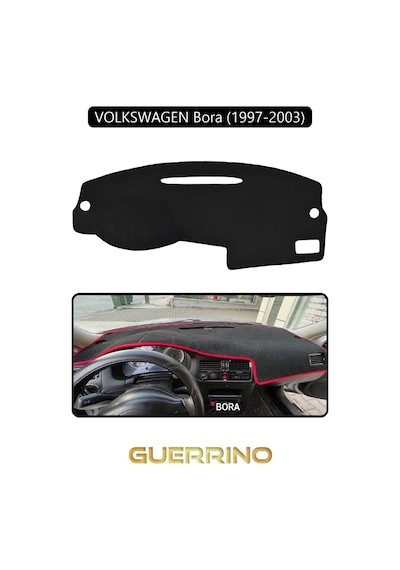 Volkswagen Bora 1997-2003 Torpido Koruma Halısı Siyah Kenar