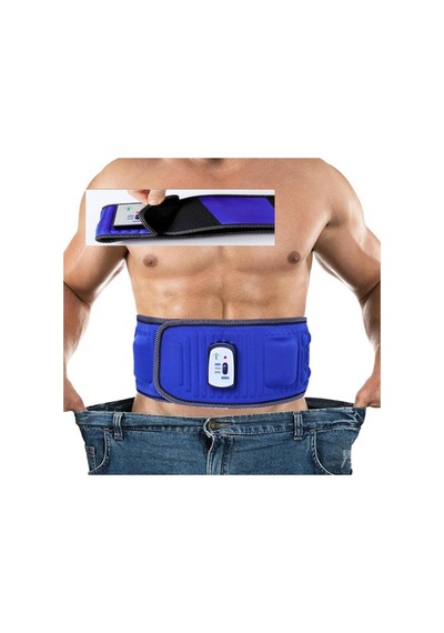 Mavi Yeni Nesil Elektrikli Titreşimli Kemeri Fitness Masajı Makinesi Kilo Vermek Karışık
