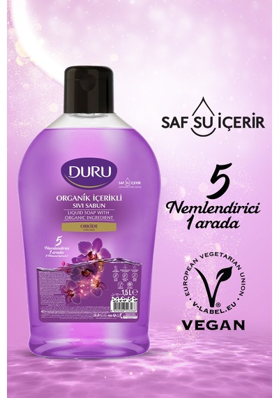 Orkide Organik Içerikli Sıvı Sabun 1,5 1,5 500ml