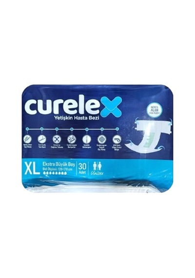 Curelex Belbantlı Hasta Bezi X Large 30'lu XL