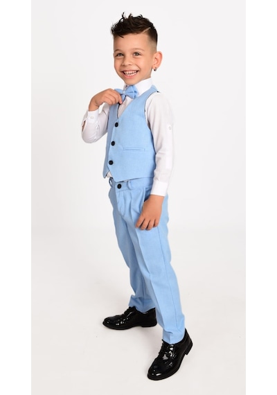 Mnk Baby & Kids Yelekli Erkek Çocuk Takım Elbise