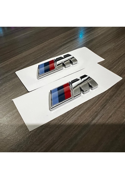 Çamurluk Bmw M Amblem Logo, Krom Metal, 1. Sınıf