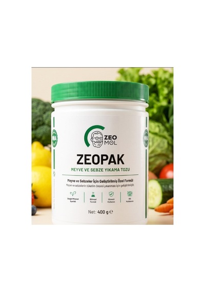 Zeomol Zeopak Doğal Meyve Ve Sebze Yıkama Tozu 400 Gr