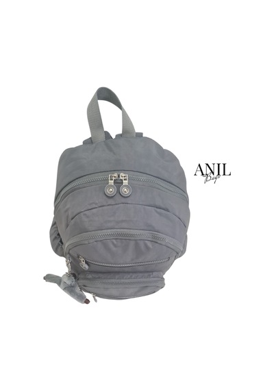 Anılbags Krinkıl Gri Kumaş Suya Dayanıklı Klinkır Sırt Çantası/laptop Gri