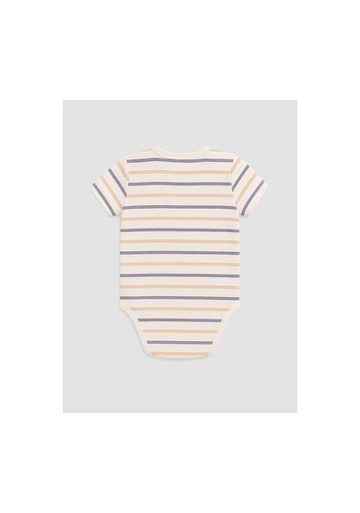 Lc Waikiki Alıta Cıty Farkıyla Lcw Baby Ekru Oval Yaka Erkek Bebek Çıtçıtlı Body 2'li Ekru - 929719904 Ekru