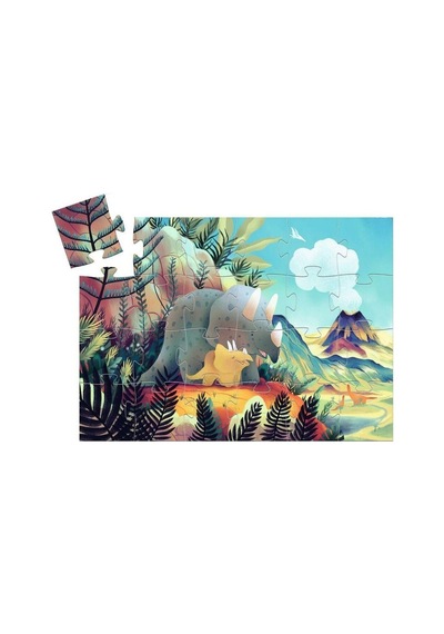Djeco Dekoratif Puzzle 24 Parça / Teo The Dinosaur