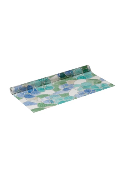 D-c-fix 176-0213 Mavi Çiçekli Kendinden Yapışkanlı Cam Vitray Folyo 45 Cm X 1 Mt
