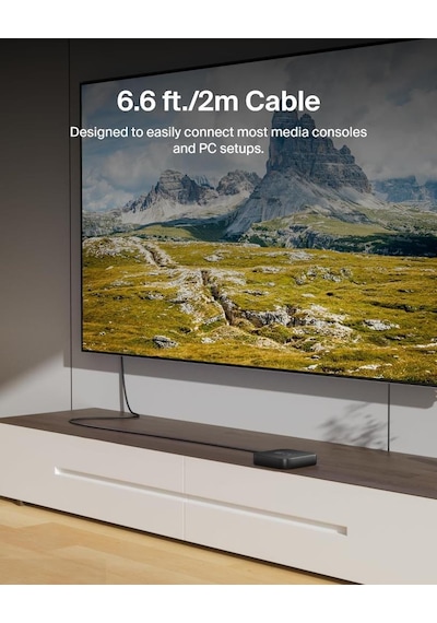 Belkin Yüksek Kaliteli Ultra Highspeed Hdmı-2.1 Kablo, 4k/dolby Vision Hdr, Apple Tv'den Optimum Oynatma, 2,2 M - Siyah - Teşhir Belkin Yüksek Kaliteli Ultra Highspeed Hdmı-2.1 Kablo, 4k/dolby Vision Hdr, Apple Tv'den Optimum Oynatma, 2,2 M - Siyah - Teşhir
