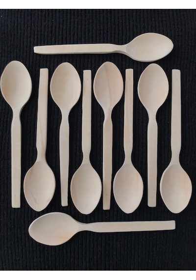 Ahşap Kaşık Tahta Kaşık Seti 23 Cm 10 Adet