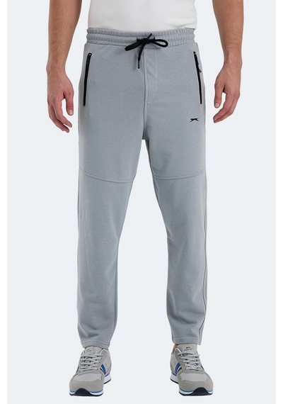 Slazenger Ones In Erkek Fermuar Cepli Gri Eşofman Altı Gri