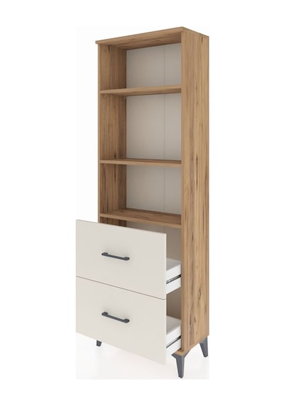 Arges Dolap 3 Raflı 2 Çekmeceli 60x30x182 Çam-aytaşı Çam