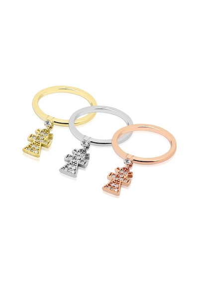 Kuyumcudukkani Elişi Kız Çocuk Sallantılı Yüzük-10223-g-w Gold