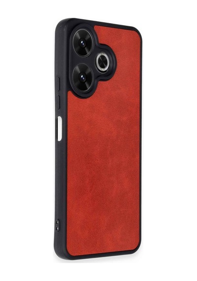 Redmi 13 4g Kılıf Aras Deri Kapak - Kırmızı Bzsxx00 1