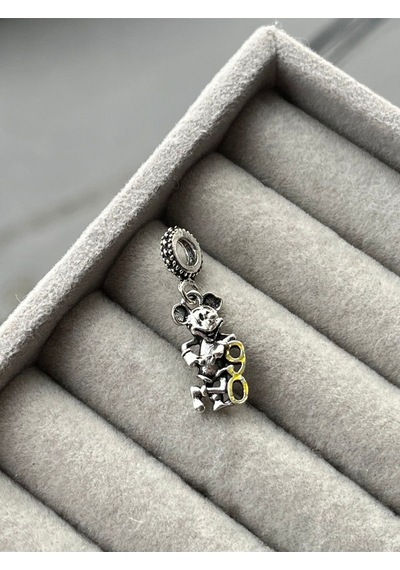Mickey 90. Yıl Charm Gümüş Kaplama
