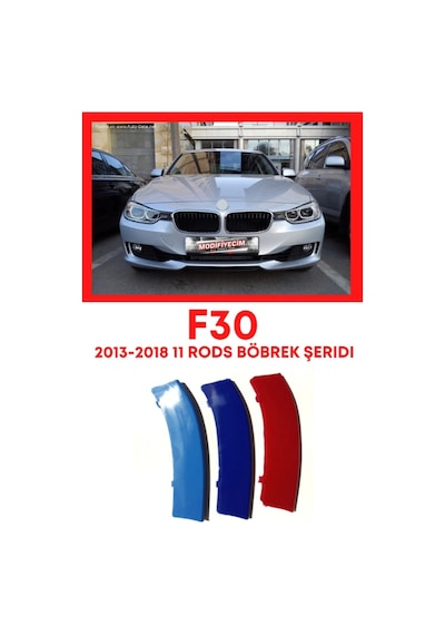 Bmw F30 3 Serisi 2013 2018 M Uyumlu Stil Panjur Böbrek Şeridi 11 Şerit Panjura Uyum