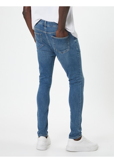 Koton Super Skinny Fit Kot Pantolon - Justin Jean Açık İndigo 4sam40112nd Açık İndigo