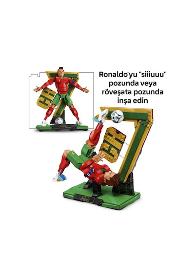 LEGO® Editions Cristiano Ronaldo – Futbol Efsanesi 43016 - 12 Yaş ve Üzeri Çocuklar için Dekoratif Model Yapım Seti (854 Parça)