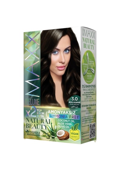 Natural Beauty Amonyaksız Set Saç Boyası 3.0 Koyu Kahve