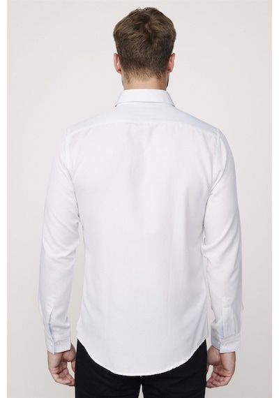 Tudors Slim Fit Pamuklu Kolay Ütü Düz Erkek Taş Rengi Gömlek-27722-taş Taş