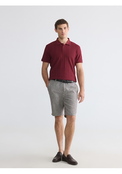 Lcwaıkıkı Classic Kahverengi Regular Fit Keten Karışmlı Erkek Şort