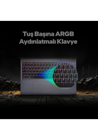 Game Garaj Slayer R9T3D-5070TIC2 R9-9955HX3D 64 GB 2 TB SSD RTX5070TI 16" Dos Dizüstü Bilgisayar