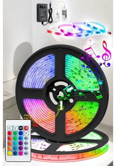 Led Işık 5 Metre Şerit Led Rgb Işıklı Diğer